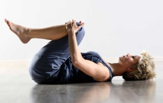 woman stretching pilates